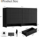 Black 6 Drawer Dresser for Bedroom, 55.1" Wide Chest of Drawers