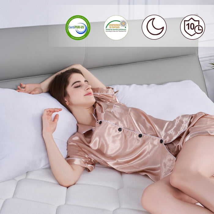 Queen Mattress, 12 Inch Queen Size Mattresses in a Box, Memory Foam Hybrid Mattress with Individual Pocket Spring for Motion Isolation, Pressure Relief, Medium Firm Feel, Certipur-Us