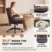 PU Leather Office Chair, Computer Desk Chair with Dual Back Support