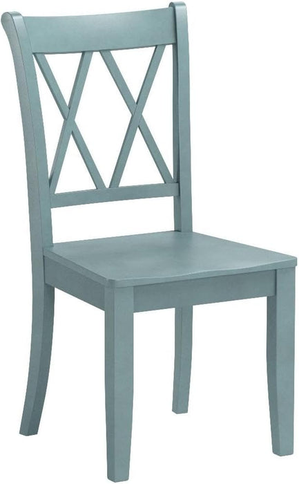 Set of 2 Dining Chairs, Rubber Wood Dining Room Chair, Farmhouse Dining Side Chairs, Max Load 400 Lbs, Wooden Kitchen Chairs for Home Kitchen, Dining Room