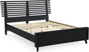 Danziar Modern Slat Headboard for Bedroom, Queen, Black