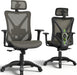 Ergonomic Office Chair with 3D Headrest, T23 High Back Mesh Desk Chair with Adjustment Lumbar Support & 3D Armrests, Chair, Big and Tall Swivel Computer Chair for Home Office, Gaming(Mocha)