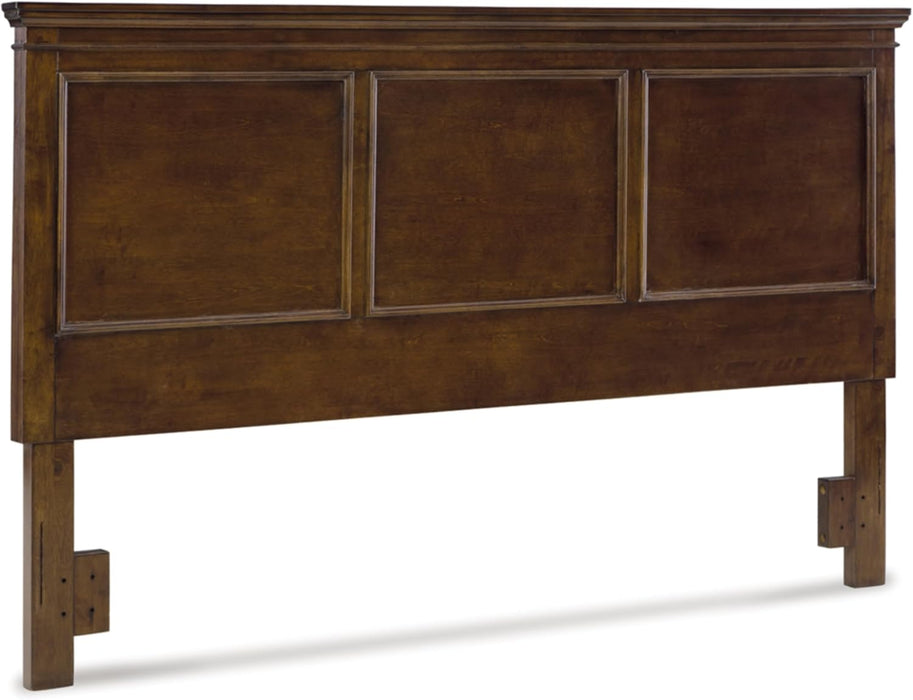 Danabrin Farmhouse Panel Headboard, King/California King, Dark Brown