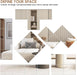 Four 14x12 Shatterproof Wall Mirror Tiles Adhesive
