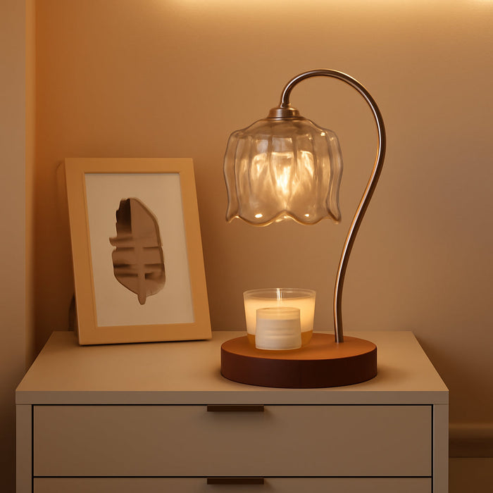 Fragrance Candle Warmer Lamp，Electric Candle Warmer with Timer & Dimmer，Mom Christmas Birthday Gifts for Women, House Warming Gifts New Home Bedroom Decor