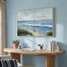 Framed Coastal Beach Blue Canvas Wall Art, Ocean Landscape Prints Paintings, Large Nature Pictures Wall Decor for Bedroom, Dining Room, Bathroom, Office, Kitchen, Farmhouse Living Room, 24X36 In