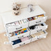 White Dresser for Bedroom, 6 Drawer Kids Dresser, Wood Chest of Drawers
