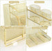 Paper Letter Tray Organizer with File Holder, 4-Tier Desk Accessories & Workspace Organizers with Drawer and 2 Pen Holder, Desk Organizers and Accessories for Office Supplies
