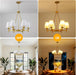 GildedGold 27.2 Inch Six Light Farmhouse Chandelier