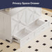 White Queen Murphy Cabinet Bed With StorageDrawers