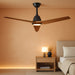 52 Inch Dark Walnut WhisperQuiet CeilingFanWithLED