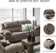 Laresview Contemporary Faux Leather Manual 2 Seat Reclining Sofa, Gray
