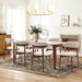 Wooden Dining Chairs Set of 4, Upholstered Kitchen Side Chair, Beige