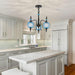 Cerulean Vintage Three Light Pendant Ceiling Fixture