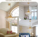 Golden Crystal Chandeliers 4 Light Dining Fixtures