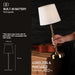 Cordless LED Tabletop Lamp With Progressive Dimmer