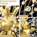Gold Nine Light Crystal Chandelier Pendant Lighting