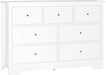 White Dresser with 7 Deep Drawers