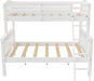 Airlie Twin over Full Bunk Bed, White, Wood Construction, Converts to Twin/Full, 4-Step Ladder, Guard Rails