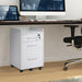 3 Drawer Vertical File Cabinet Lock 15.4" X 15.7" X 25.7" White