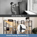 Wide Adjustable Bookshelf With Industrial Modular Panels