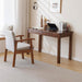 Solid Wood Desk with Drawer (Walnut Color, 47.2Inch)
