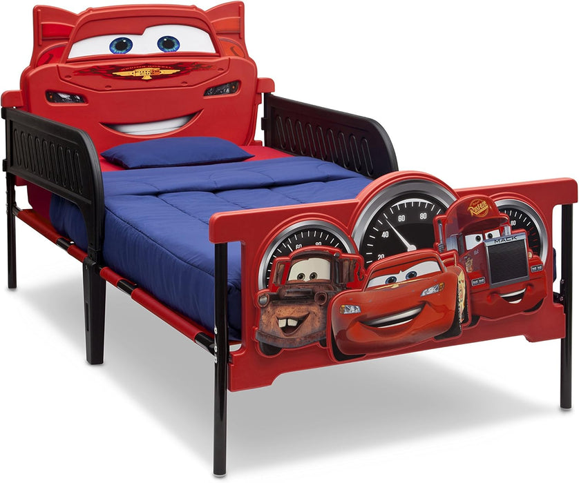 Plastic 3D-Footboard Twin Bed, Disney/Pixar Cars