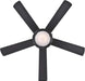 7224200 Comet Indoor Ceiling Fan with Light, Matte Black