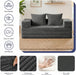 Gray FourInOne Convertible Compact Sofa Bed Pillow