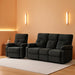 Power Reclining Sofa Set, 2 Pieces Reclining Living Room Set, Power Reclining Sofa and Loceseat Set, Recliner Sofa Set with Massage/Storage/Cup Houlder/Usb Port for Living Room