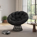 Papasan Chair 40 Inch All Black Ergonomic Comfortable