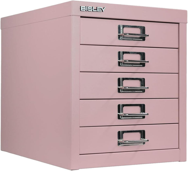 5-Drawer Steel Multidrawer Cabinet - Palest Pink