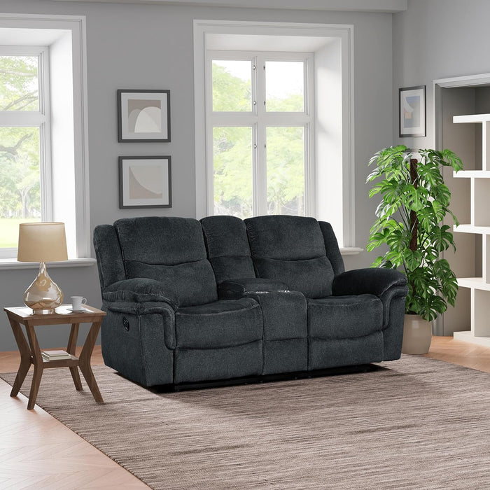 67" Brown Recliner Loveseat - Manual