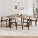 Modern Wooden Dining Chairs Set of 4, Upholstered Kitchen Chairs