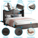 Queen Murphy Bed Cabinet SolidWood Mattress Included
