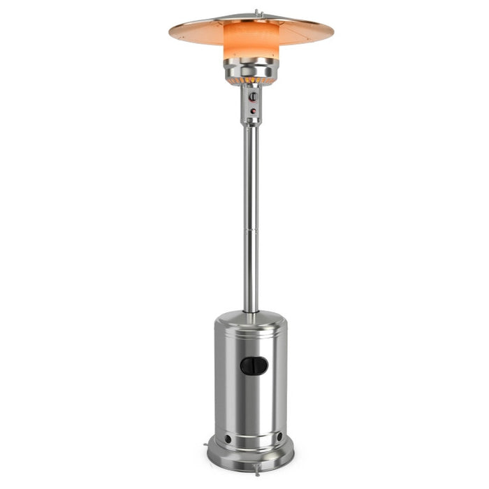 50000 BTU Stainless Steel Propane Patio Heater with Trip over Protection