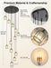 Matte Black Crystal Pendant Chandelier Lighting Fixture