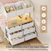 White Twin Over Twin Bunk Bed IndustrialStorageDrawers
