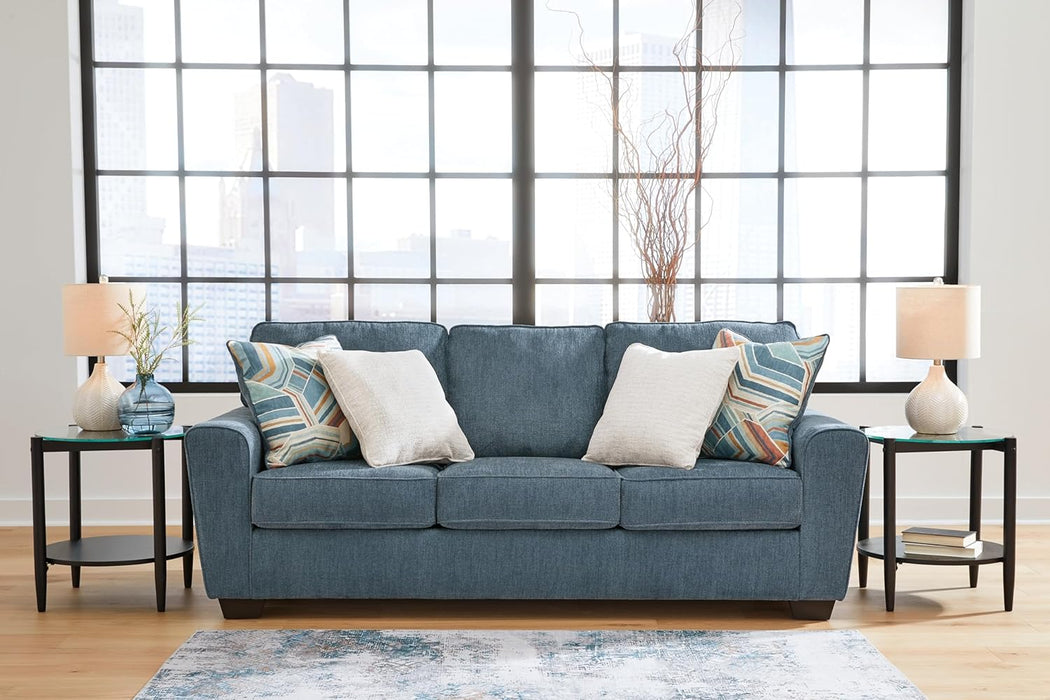 Blue Queen Stainresistant Memory Foam Sleeper Sofa
