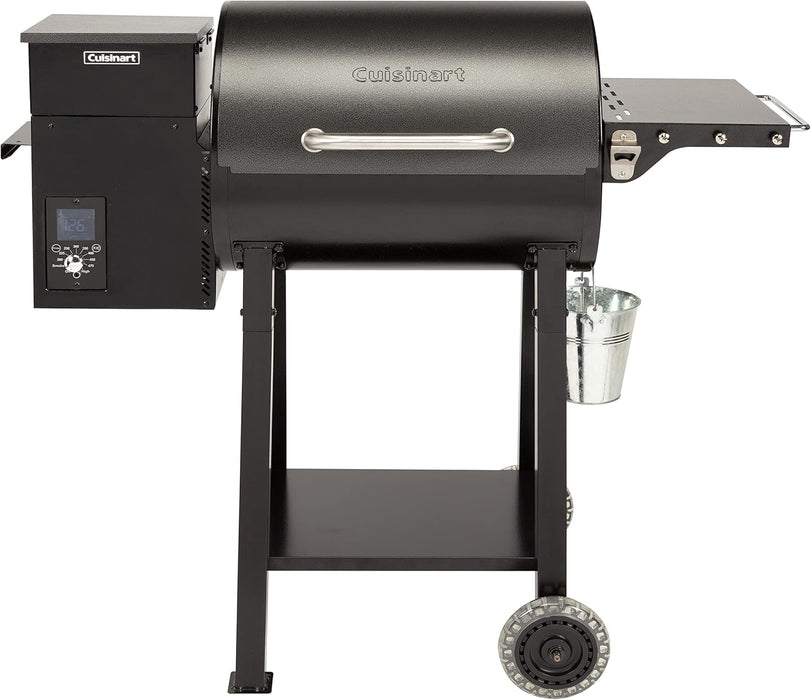Wood Pellet Grill & Smoker, 465 Square Inches Barrel Pellet Grill for Smoking Meat, Jerky, Vegetables, 8 in 1 BBQ with Digital Control, Auto Start and Temperature Probe