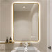 28" X 36" Gold LED Bathroom Mirror with Lights - Motion Sensor