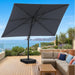 9' X 12'FT Cantilever Offset Outdoor Patio Umbrella with Base