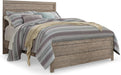 Signature Design by Ashley Culverbach Farmhouse Queen Panel Bed, Foundation or Box Spring Needed, Gray