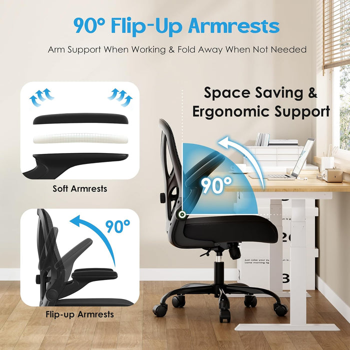 Office Chair Ergonomic Desk Chair - Computer Chair with 3D Lumbar