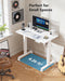 Electric Small Standing Desk, 35" X 20" Whole Piece Desktop, Adjustable Height Computer Desk, 4 Height Memory Settings, Sit Stand up Desk for Home Office, White