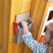 Modern Outdoor Wooden Playhouse with Picnic Table