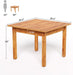 39 Inches Square Dining Table for 4 People, Brown Wooden Kitchen Table Small Dinner Table, Modern Dining Room Tables for Living Room, Kitchen, Oak Brown