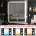 Black Makeup Vanity Desk With IlluminatedMirrorLED
