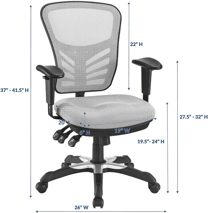 EEI-757-GRY Articulate Ergonomic Mesh Office Chair in Gray