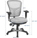 EEI-757-GRY Articulate Ergonomic Mesh Office Chair in Gray